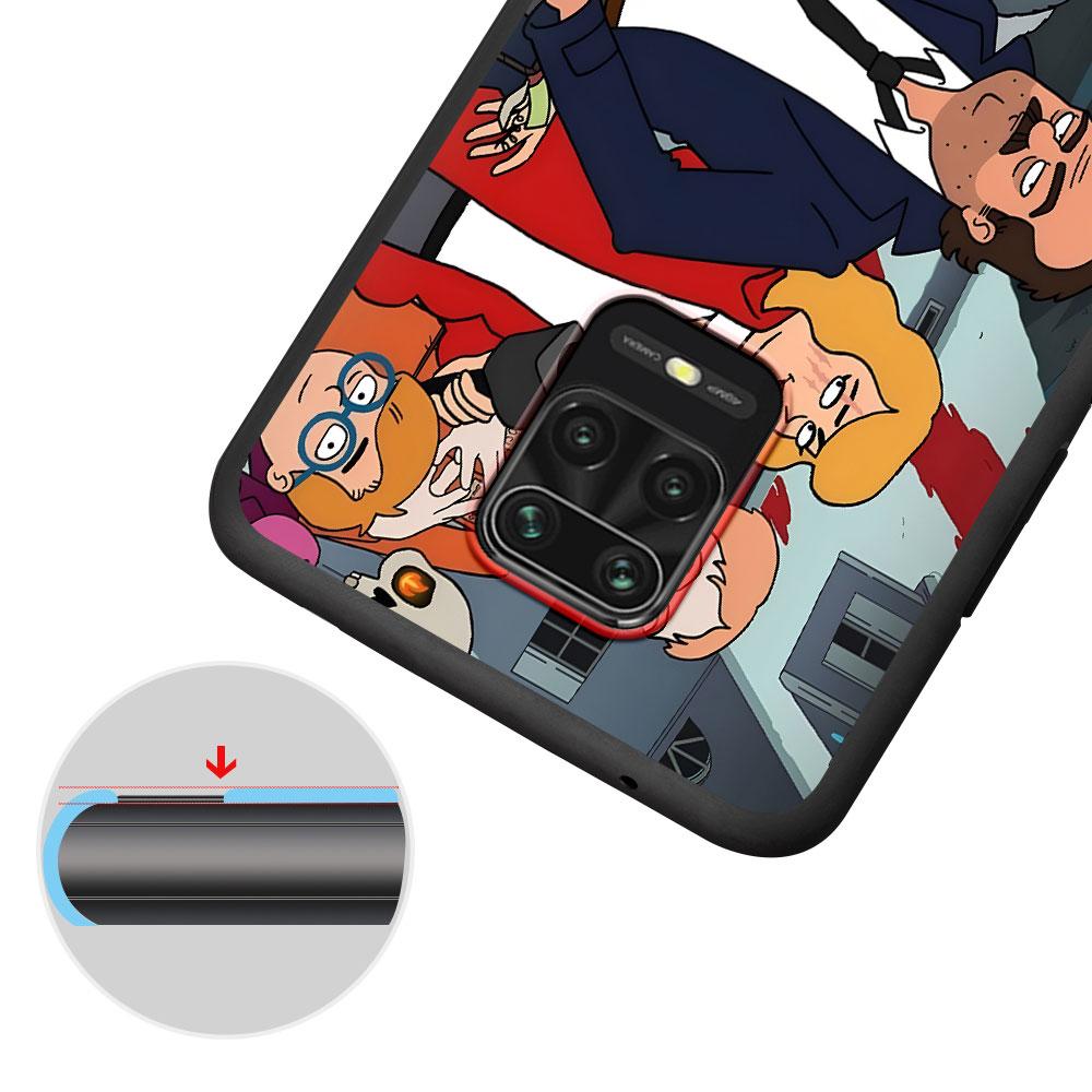 Anime Grimsburg Case for Xiaomi Redmi 10 10C 12C 9 Prime 9C 9A 12 10A 9T K40 Pro Black Soft TPU Mobile Phone Bag Cover