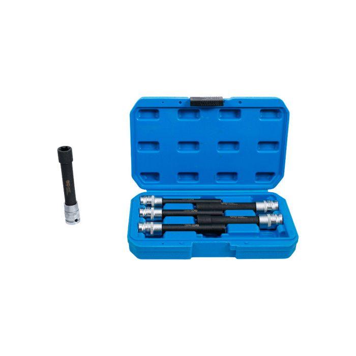 Jeu de douilles - BGS TECHNIC - E10 à E20 - Extra longues 12,5 mm - 6 pièces - Longueur 140 mm