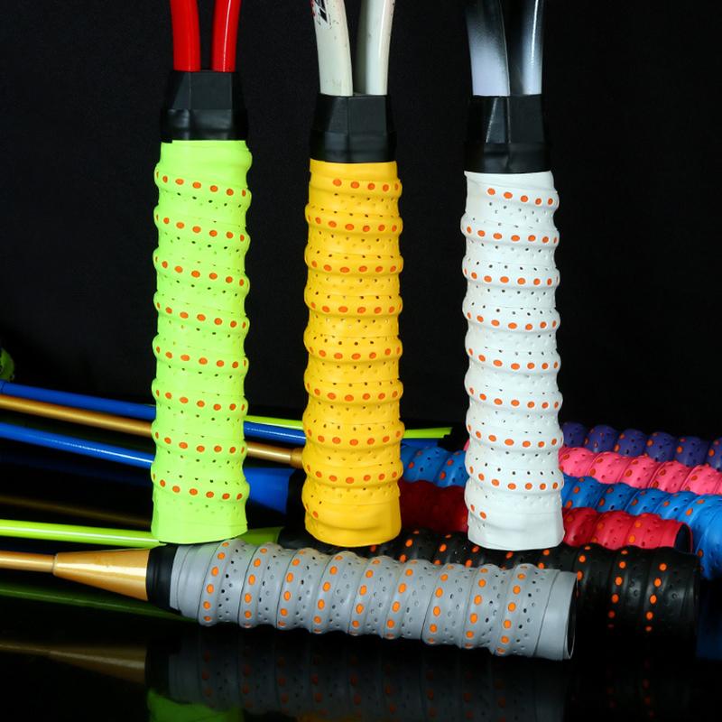 Squash Grip Tennis Racket Grip Tape With Anti Slip Perforated Super Absorbent Sweatband