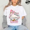 Mama Goose Cute T-Shirts for Women,Grateful for Being Mom Tee Tops,Strong and Bless Mom Women's Shirt Clothes,Gift for Mother