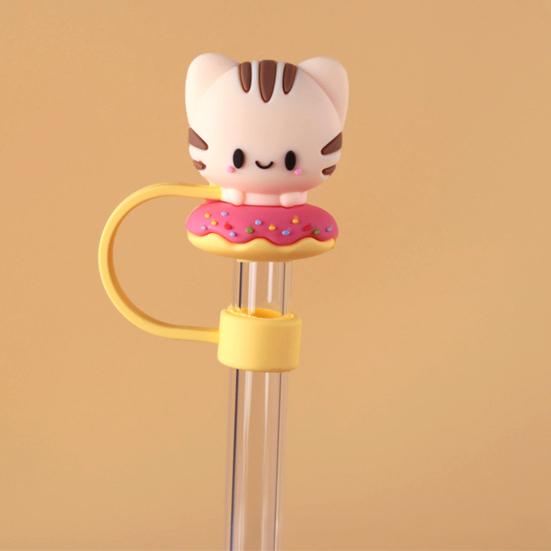 Cute Straw Covers Cap Leak-proof Straw Cap 10mm Diameter Drinking Straw Cover Dust-Proof Straw Lid for 30oz 40oz Tumblers And Outdoor Travel