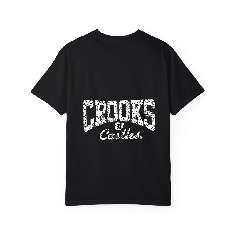Crooks and Castles White T Shirt with Logo Print for Casual Wear