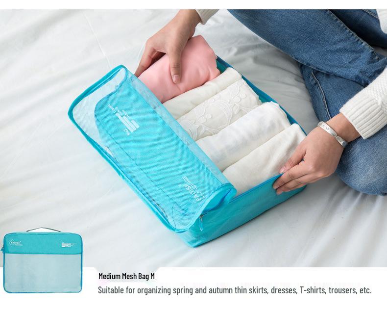 7-Piece Travel Storage and Organizer Bag Set for Suitcases