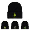 The Grinch Print Knit Hat With Earmuff Protection For Winter Warmth And Unisex Use