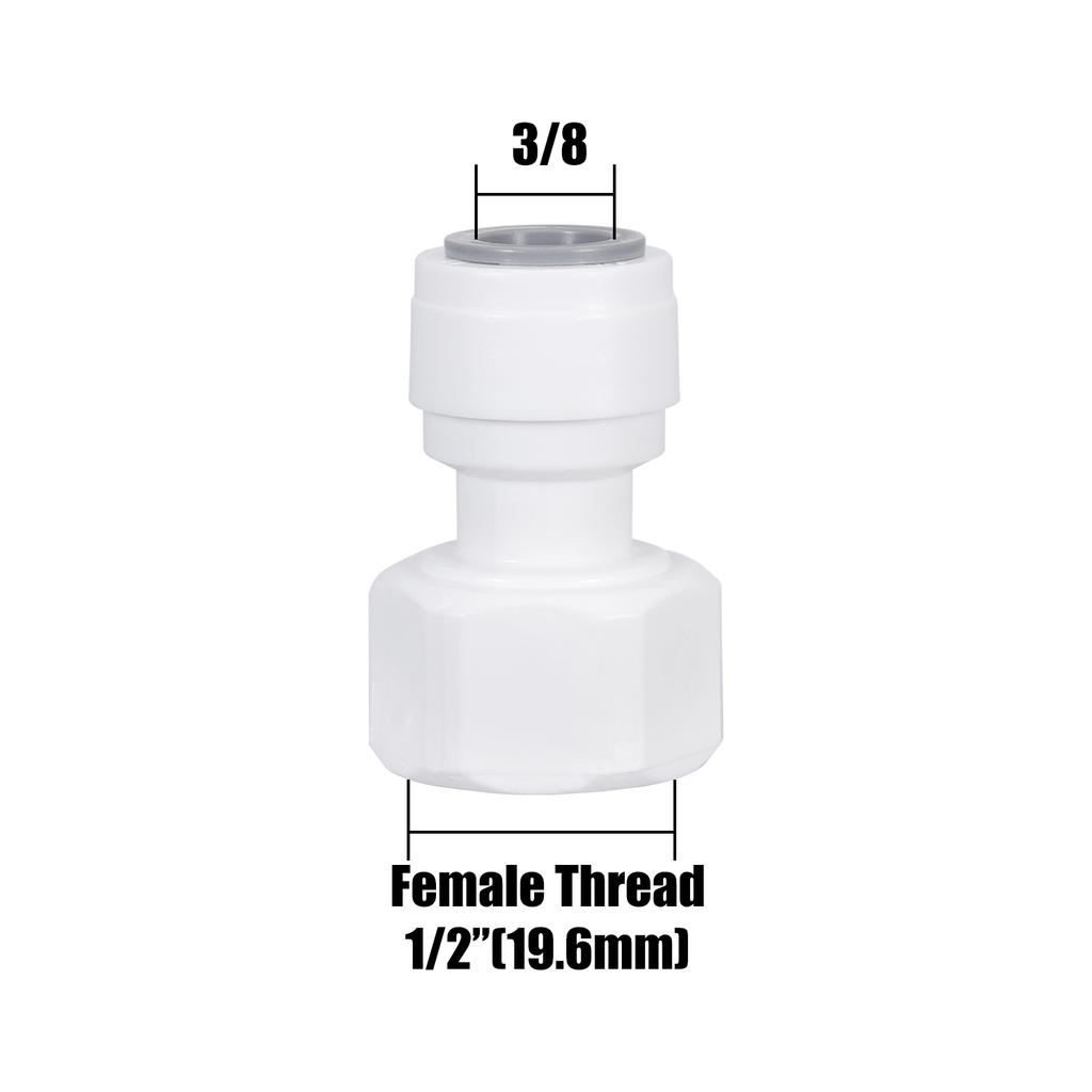 10Pcs Straight RO Water Fitting Male Female Thread 1/4 3/8 Coupling Hose Pipe Connector Water Filter Reverse Osmosis Parts New