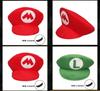 Super Mario Bros Red Green Cosplay Hat Unisex Costume Prop Gift