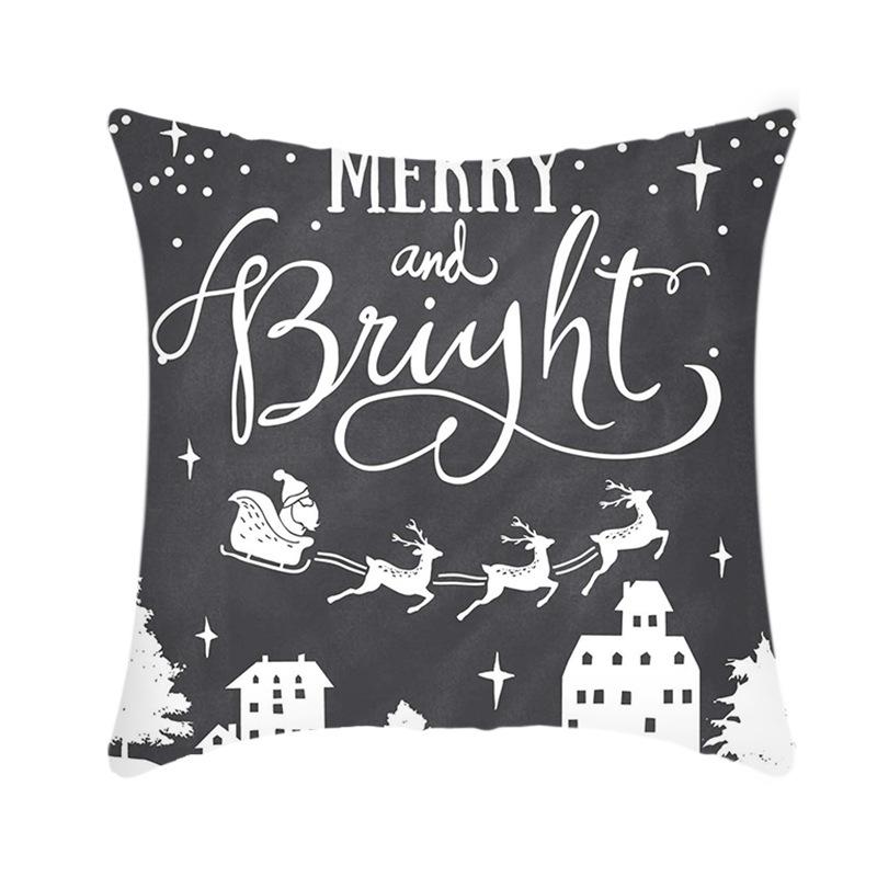 Weihnachtskissenbezüge Grenzüberschreitend Feiertagshaus Sofa Büro