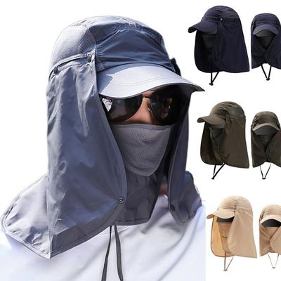 Summer Fishing Sun Hat Baseball Cap Outdoor Neck Face UV Sun Protection Sunshade Hat Adjustable Breathable Fisherman Cap