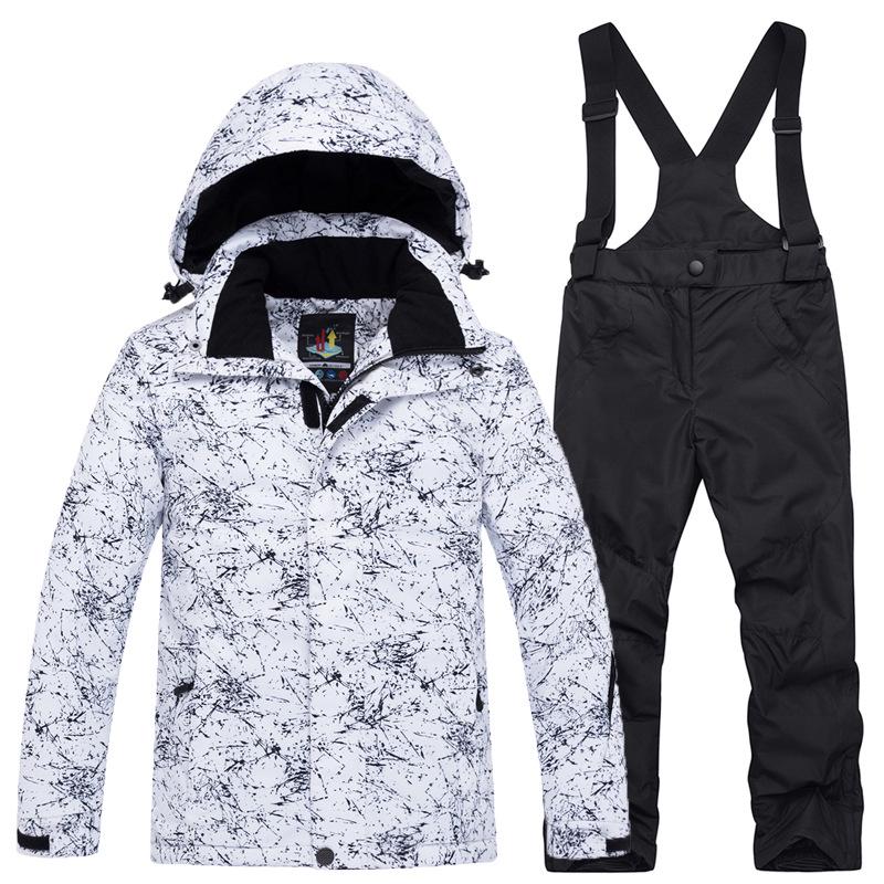 Children's Thickened Two-Piece Ski Suit for Boys and Girls - Warm Outdoor Winter Wear
