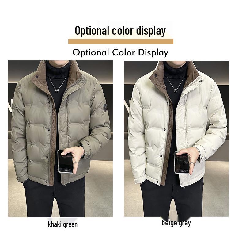 Men's 2025 Winter Lightweight Down Jacket – High-End, Warm, Trendy, Thickened Short Coat for Cold Protection.