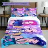 3pcs Duvet Cover Set (1*Duvet Cover + 2*Pillowcase, Without Core),KPop Demon Hunters Print Bedding Set, Bedroom Decor, All‑Season, Birthday Gift