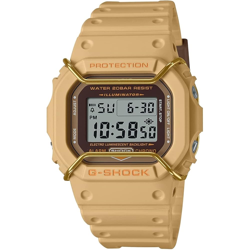 Casio DW-5600PT-5 Men s Digital Watch Brown Waterproof Resin Band