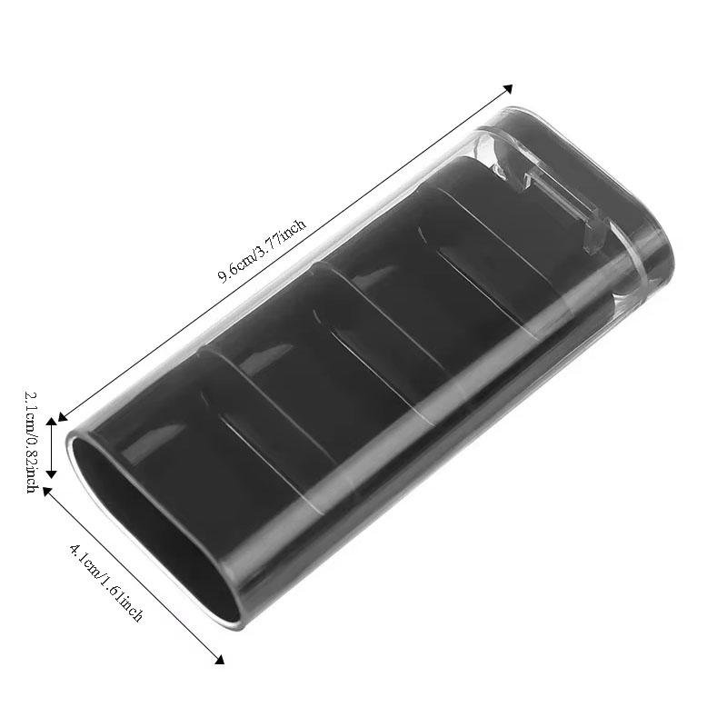 Mini Pill Organizer 3 Times A Day Portable Buckle Design Travel Tablet Holder for Vitamins Dispenser Small Pocket Medicines Case