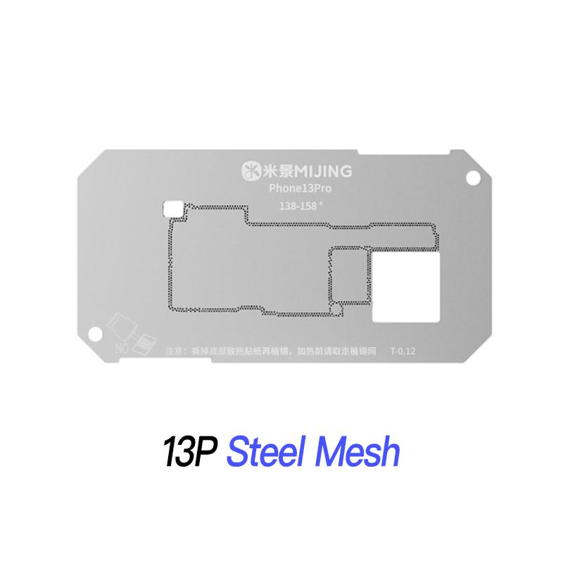 Mijing Z20 Pro Reballing Stencil Fixture Kits for iPhone X-17 Pro Max Motherboard Middle Frame Planting Tin Platform Hand Tools