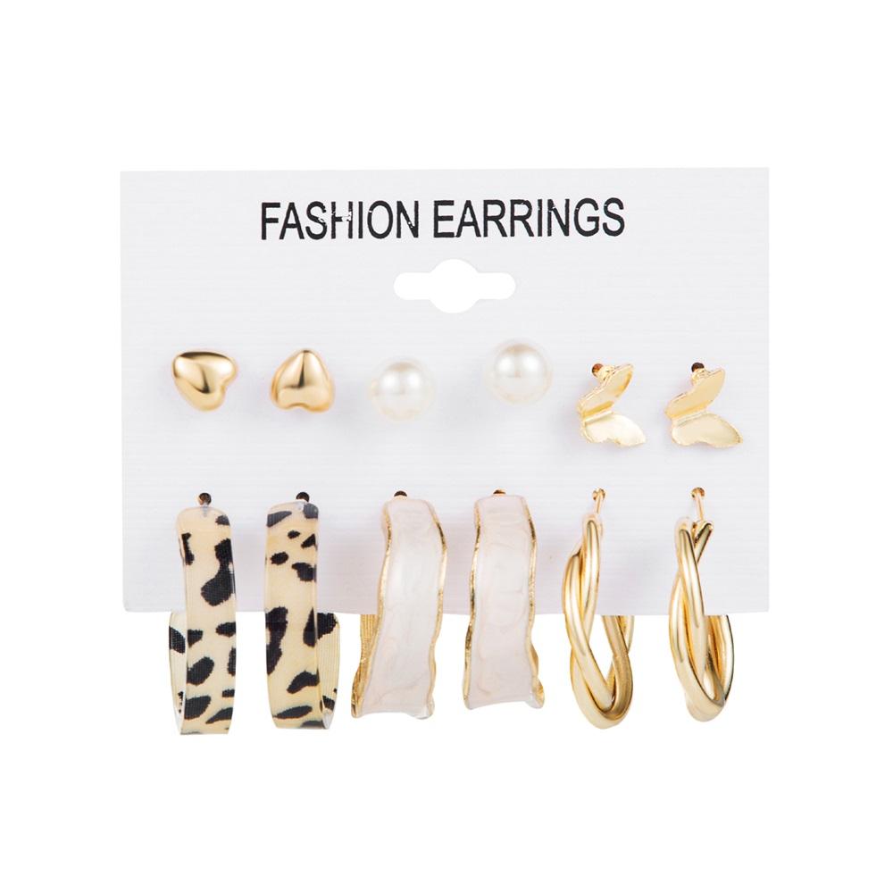 Pendant Earring Set Women's Punk Earring Trend Earring Set Jewelry Gift