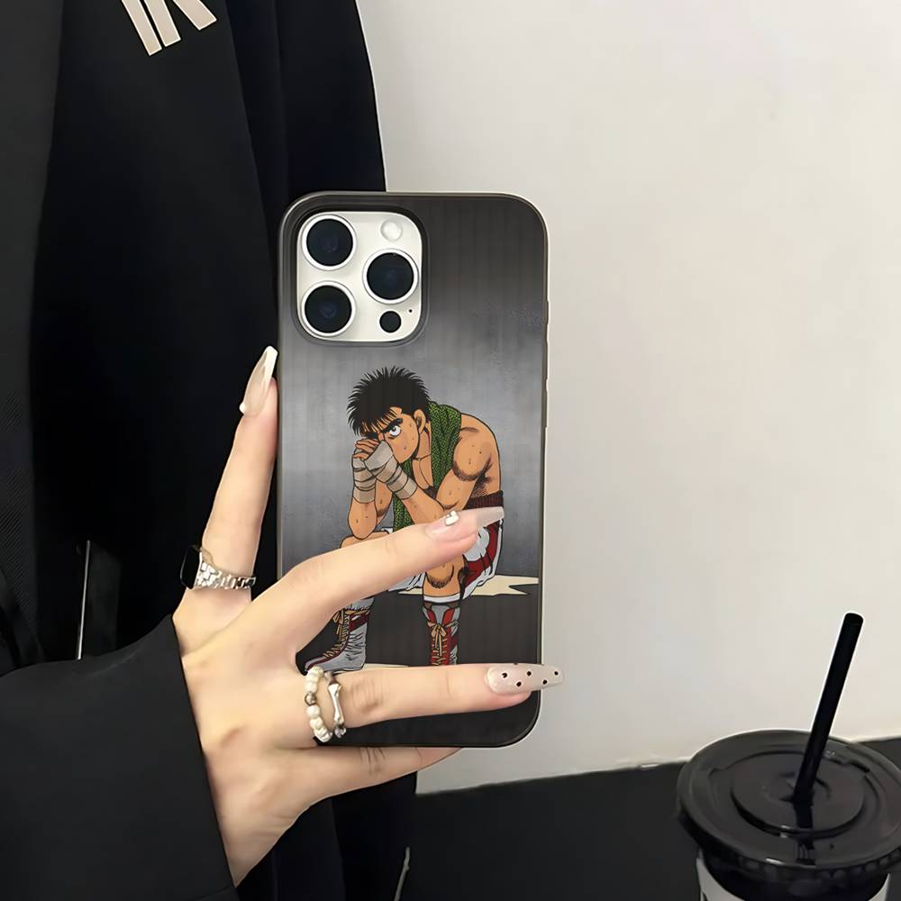 Hajime No Ippo Anime For IPhone 16 15 14 13 12 11 17 Pro Max Plus Wave Corrugated Phone Case Anti Drop Cover