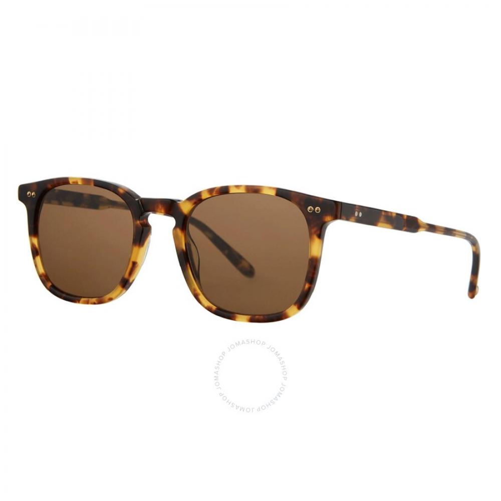 Garrett Leight Ruskin Sun Bio Copper Square Unisex Sunglasses 2106 Bio Spt Bio Co 48