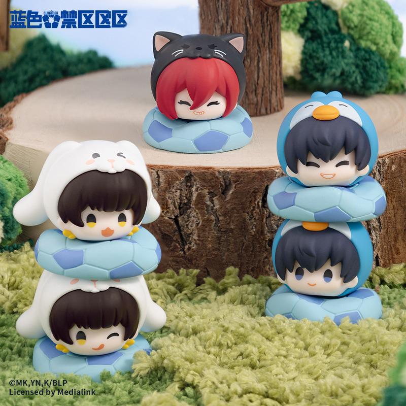 Blue Lock Animal Stacking Series Blind Box Toys Bachira Meguru Chigiri Hyoma Mimi Figure Doll Model Toys Collect Ornaments