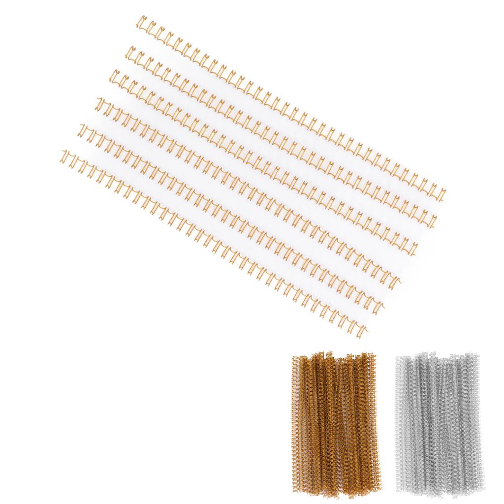 Double Loop Wire Binding Spine 20 Sheet Capacity 3:1 Pitch 34 Loop 6.4mm Diameter Set Kit for A4 Paper Loop Binding Wire