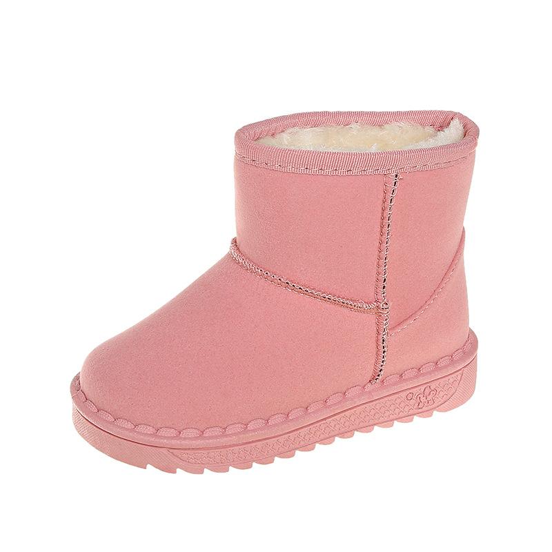 Короткие зимние ботинки новые детские с мягкой подошвой против скольжения 36 серый — фото 6