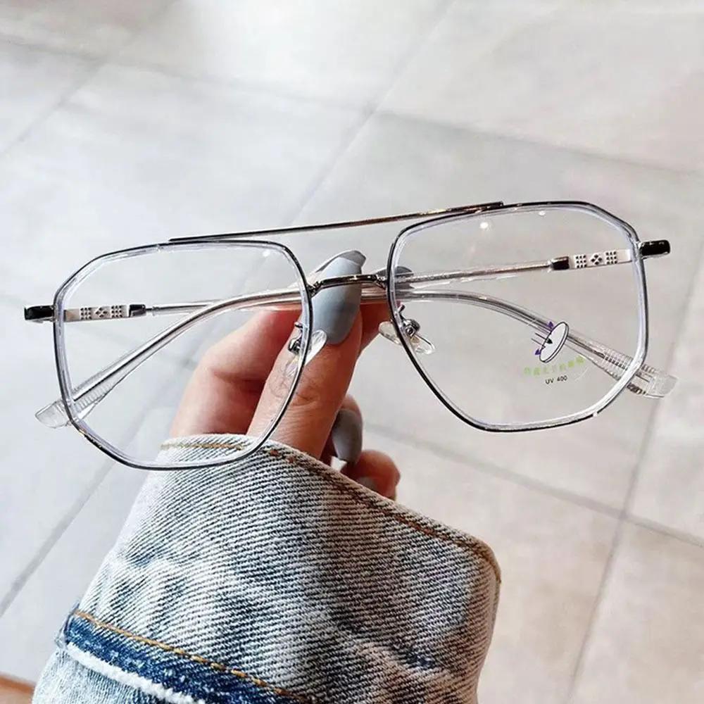 Durable Portable Anti-Blue-Ray Spectacles Female Male Oversized Optical Grade Frames Eye Protection Ultra Light Eyeglasses Office Goggles