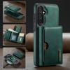 Magnetic 2 In 1 Detachable Flip Leather Phone Case for Samsung Galaxy S25 FE S25 Edge S24 Plus S23 S22 S21 Ultra Wallet Card Pocket Back Cover Coque