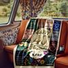 Happy 40Th Birthday Celebration Blanket Personalized Name Soft Comfortable Stylish Blanket Car Blanket Perfect For Travel Camping Outdoor Home