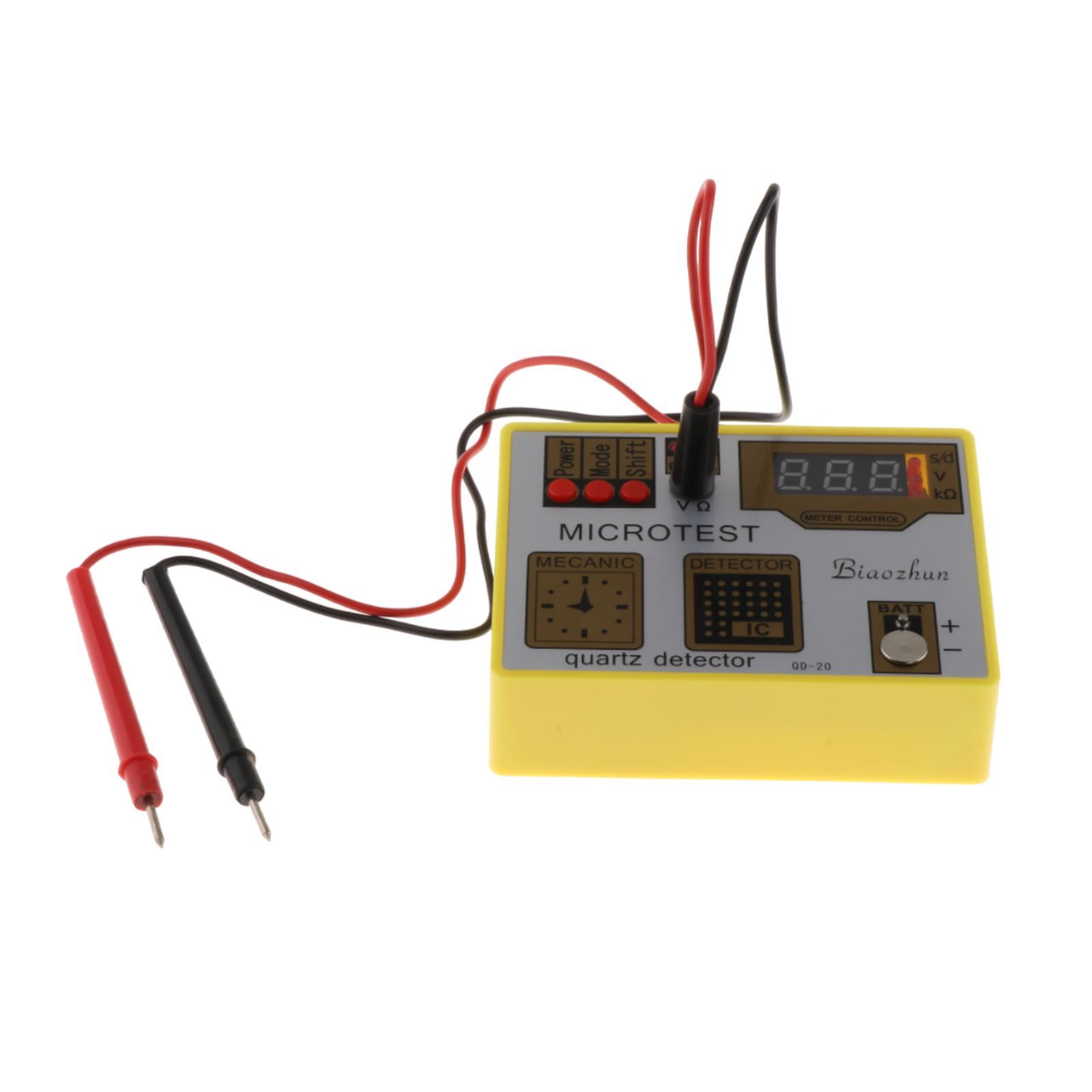 

Versatile Watch Movement Tester Watch Battery Tester Compact Portable Tool Watchmakers Professionals And Battery Testing