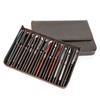 Crazy Horse Leather Pencil Case 12 Packs Handmade Magnetic Drawer Type Student Office Pen Storage Case