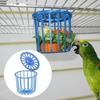 1 Pcs Cute Parrot Feeder Cage Fruit And Vegetable Rack Cage Accessories Hanging Basket Container Toy Pet Bird Supplies