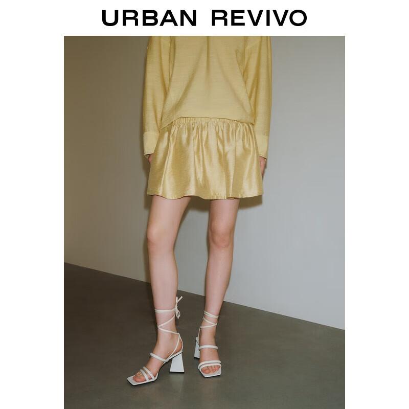 UR 2025 Summer Ultra Loose A-line Mini Skirt M(M-L)