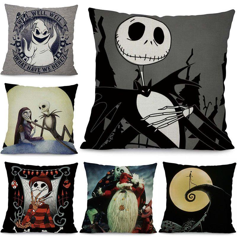 Nightmare Before Christmas Decorative Cushion Cover For Ghost Head Design Waist