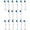 Electric Toothbrush Head - VOLY - 16pcs - Soft Bristles - Color Rings - Mixed