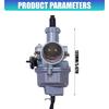 Motorcycle Mixture Component and Replacement Carburetor, PZ26 Manual Choke Configuration with Metal Body for CG125-CG150 Models