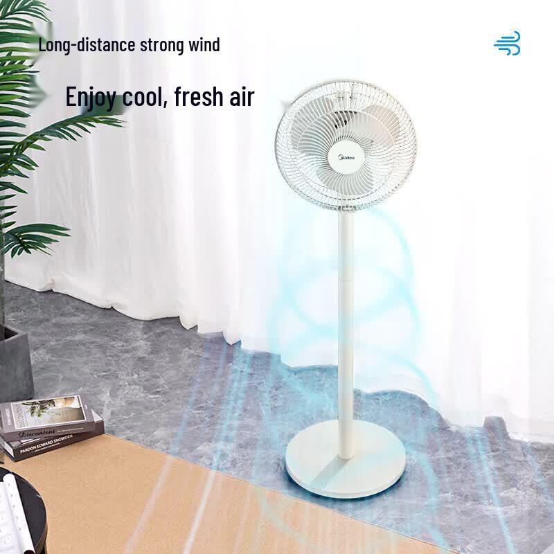 Midea Quiet Oscillating Pedestal Fan CN Plug (adapter Included)