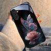 The Butterfly Glass Phone Case On the Pink Rose Is Suitable for Samsung Galaxy S26 S25 S24 S22 S21 S20 FE/Ultra/Plus Anti Drop