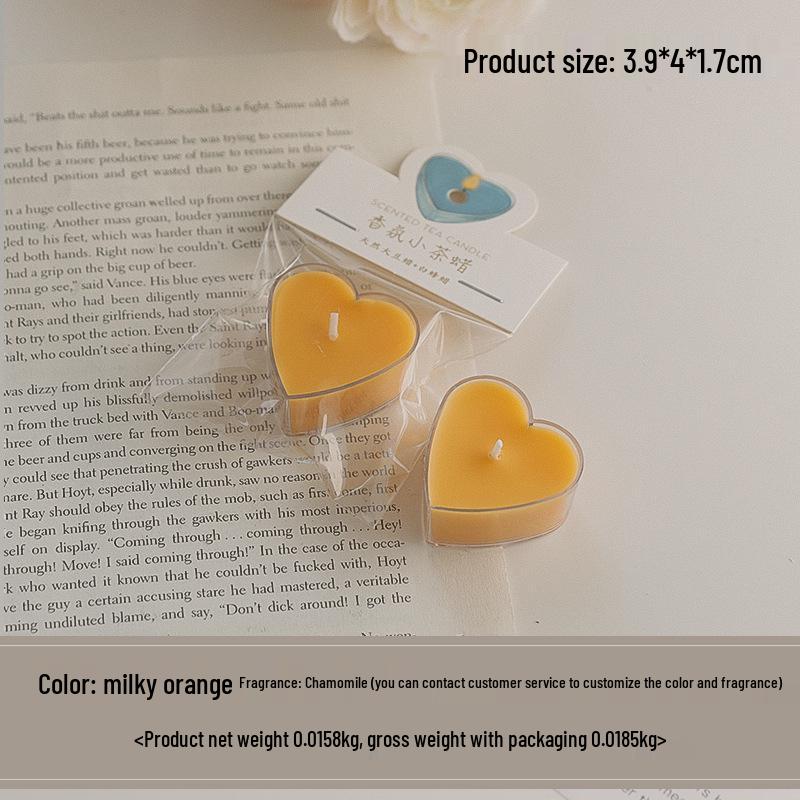 Colorful Heart-Shaped Scented Tealight Candles for Aromatherapy and Celebrations