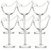 Bird Shape Goblet Wine Glasses Transparent Clear Fancy Drinking Glasses 150ml Bird Shaped Cocktail Glass Set for Kitchen Bar