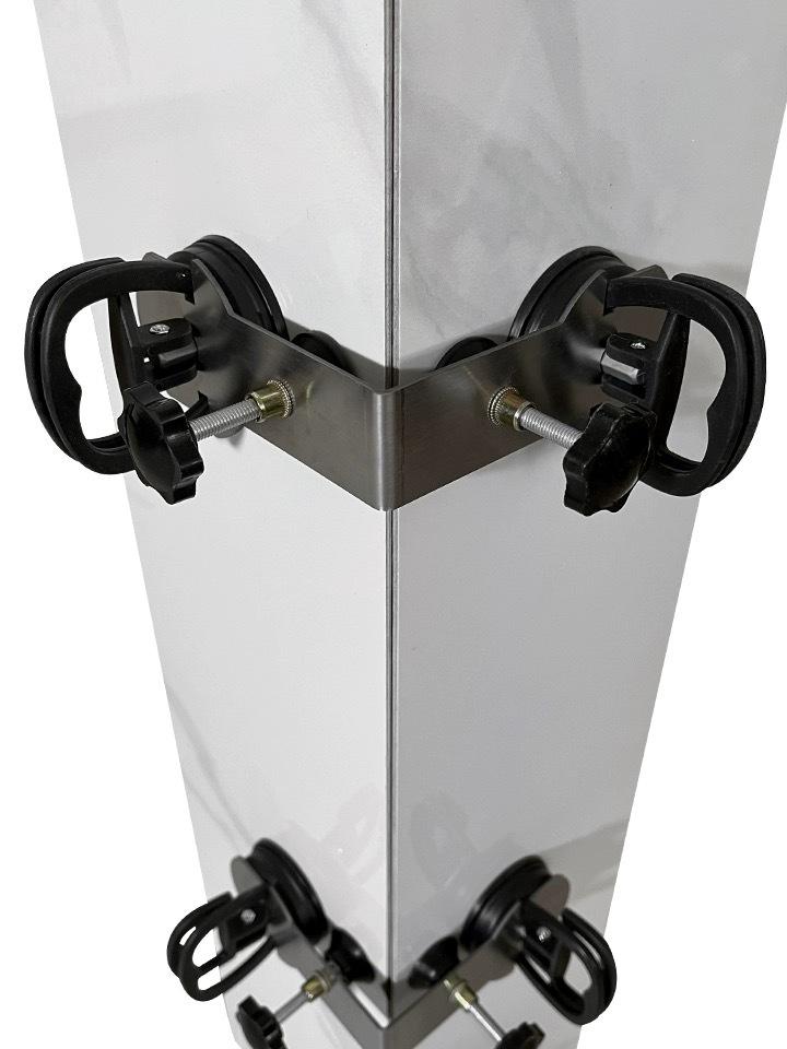 Saugheber für großformatige Fliesen mit Feststellschraube für 90°-Winkel und Spalteinstellung