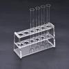 Uxcell Acrylic Test Tube Holder Rack, 6-Well, for 10ml Centrifuge Tubes, 2-Pack