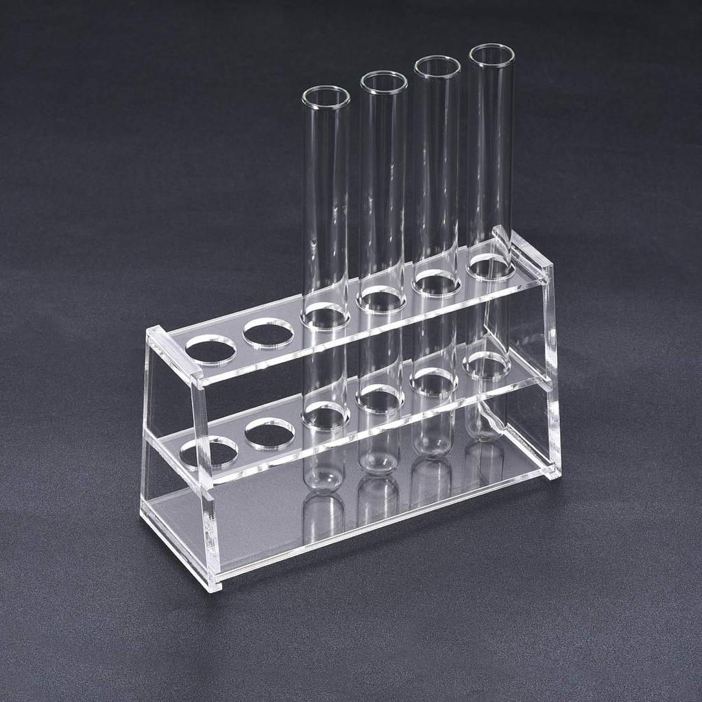 Uxcell Acrylic Test Tube Holder Rack, 6-Well, for 10ml Centrifuge Tubes, 2-Pack
