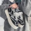 Summer New Products Personalized Pull Wool Cloth Board Shoes Low Top Breathable Board Shoes Single Shoes