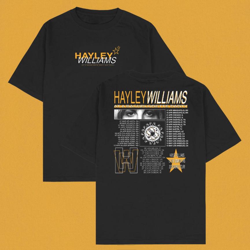 Hayley Williams FB Junggesellinnenabschied Tour Doppelseitiges T-Shirt Größe S bis 5XL