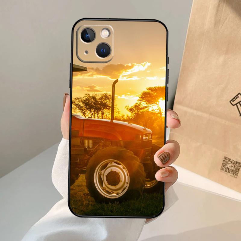 Farm Vehicle Tractor Phone Case For iPhone 17 Air 16 15 14 13 11 12 Pro Max 13 12 Mini 15 16 Plus 16e Cover Coque