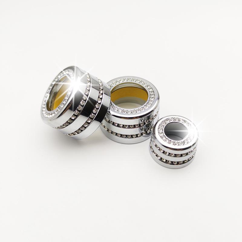 Baoma 5, 6, 7 Series Center Console Audio Knob Diamond Ring Decoration in Gold