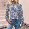 Women's Autumn Printed Vacation Casual Long Sleeve Shirt Tops