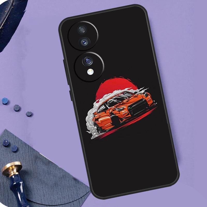 

Sports Car JDM Tokyo Drift Case For Honor Magic 8 Lite 5 6 7 Pro X9a X9b X9c X9d X8b X8c 50 70 90 200 400 Win RT Coque Honor Win