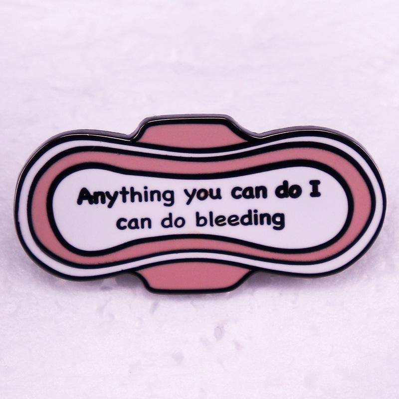 Bleeding Chest Pin Badge: ‘Anything You Can Do, I Can Do’