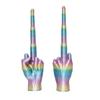 3D Printed Retractable Middle Finger Telescopic Middle Finger Figurine Stress Relief Toy Home Office Living Room Desktop Decoration Ornament Gag Gift