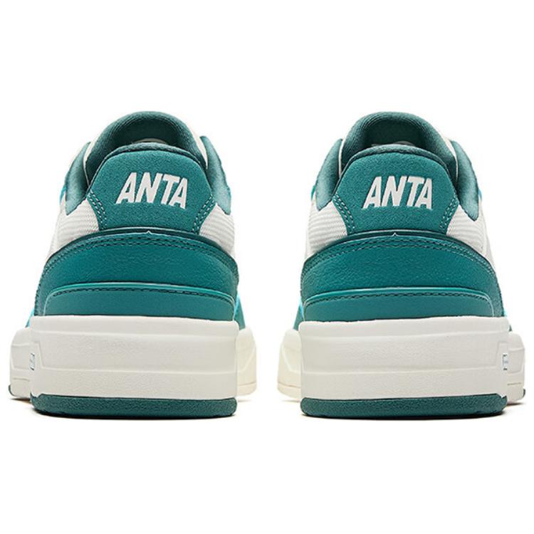 New Anta Lieyan1.0 Non slip Lightweight Low Top Skateboard Shoes Men's White Green 112528091-7